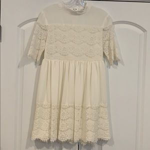 WAYF white dress with lace detail